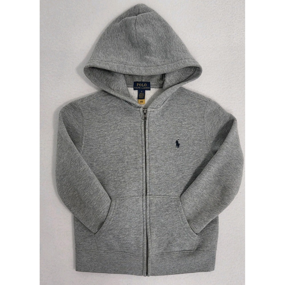 Polo Ralph Lauren Boys Zip Up Sweater Size 5 Gray